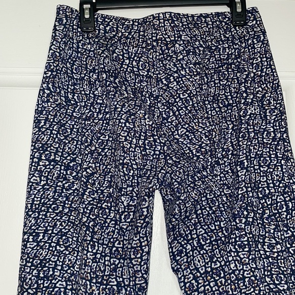 NIC+ZOE Blue and White Patterned Track Pants - Picture 4 of 9